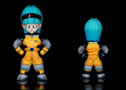 "This unique Dragon Ball Bulma Astronaut WCF figure from LeaGue Studio charmingly depicts her in a retro-futuristic suit, a playful collectible."
