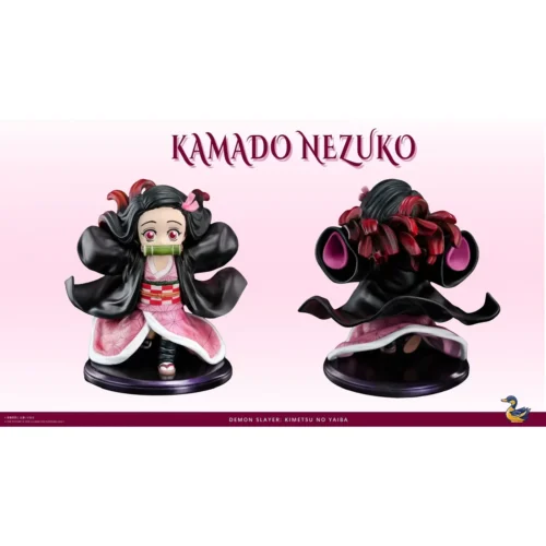 "Premium 1/6 Demon Slayer Nezuko Kamado running figure, a limited edition YN Studio statue perfectly capturing her fierce spirit and dynamic pose."