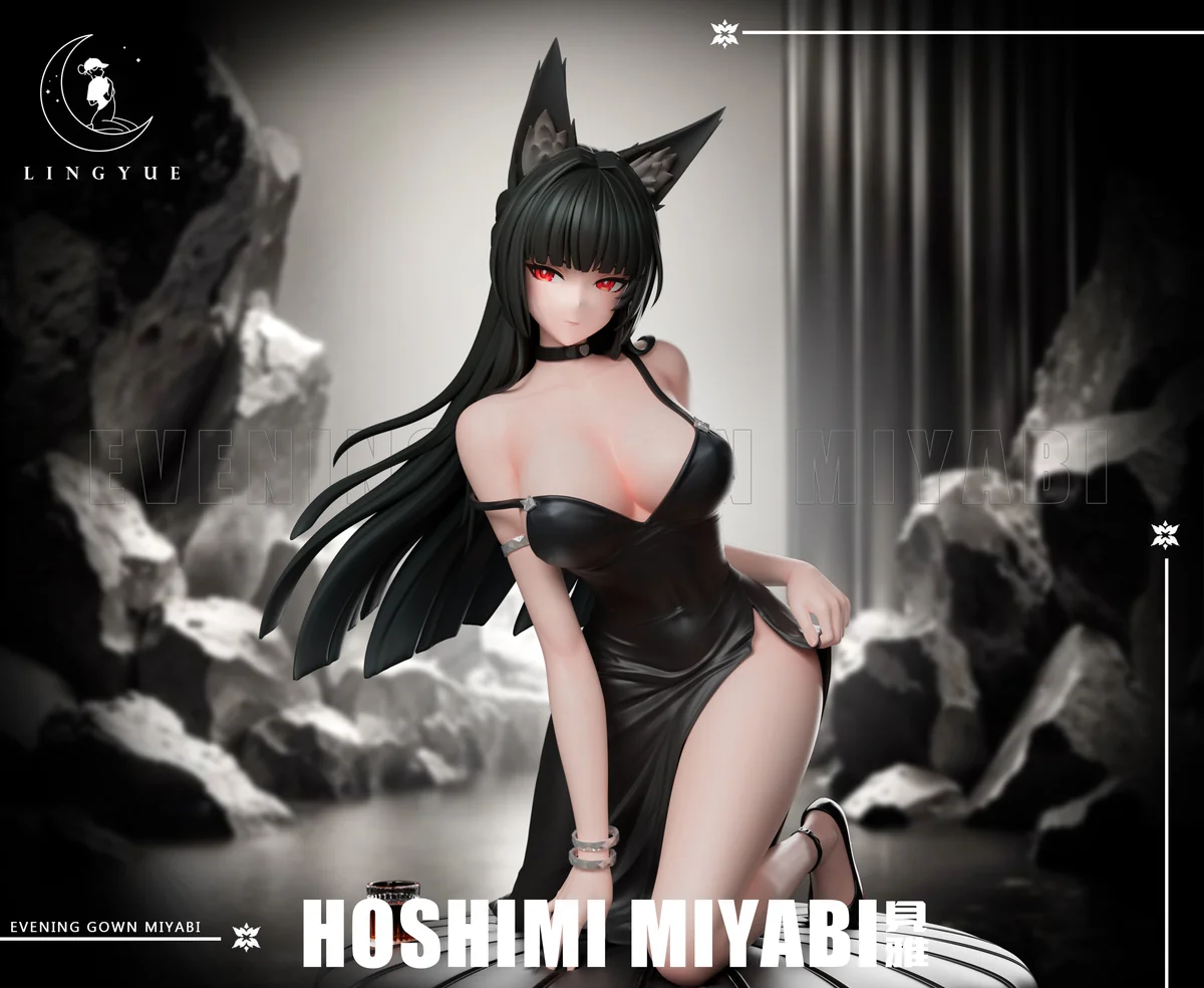 "1/6 Hoshimi Miyabi Evening Gown Zenless Zone Zero statue. Exquisite design, premium materials, and sophisticated allure. Ultra-limited collectible."