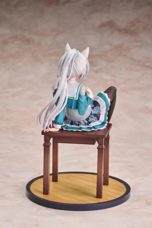 "Good Smile Company Asamune Yoshino School Uniform Beast Ear Ver. figure. Dynamic katana pose, sculpted fox ears, tail. View premium details."