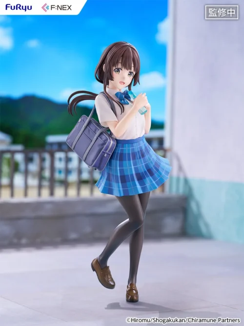 "1/7 Chitose in Ramune Bottle figure by FURYU Studio, a unique diorama masterpiece showing Chitose playfully suspended inside a sparkling, transparent."