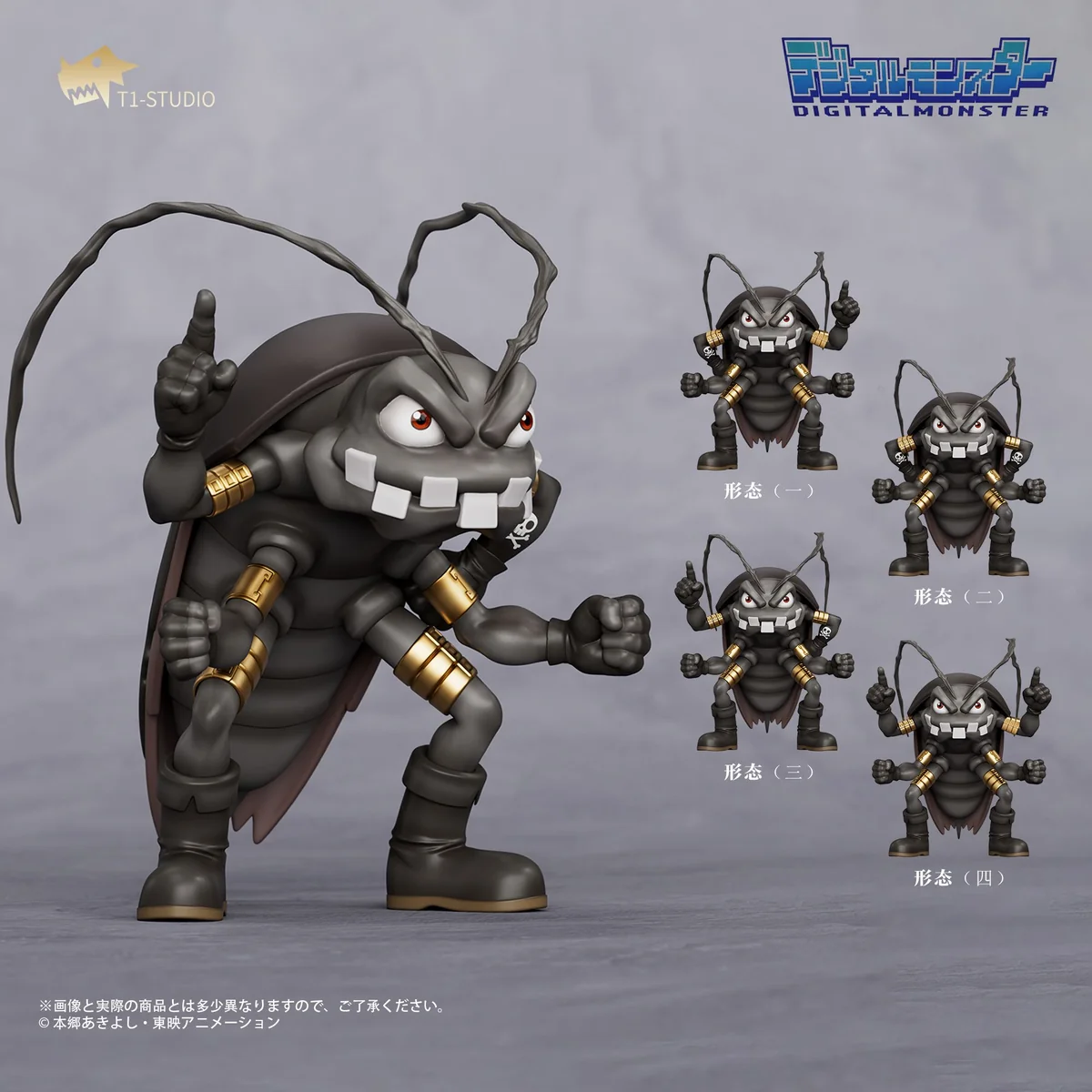 "NPC Series Cockroach Duo figures by T1 Studio, showcasing edgy anthropomorphic design, customizable poses, and intricate sculptural details."