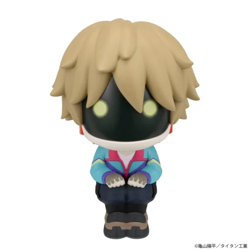 "Carter & Max Milky Subway figures, MegaHouse LOOKUP Set. Adorable chibi desk companions with upward gazes, detailed from all angles."