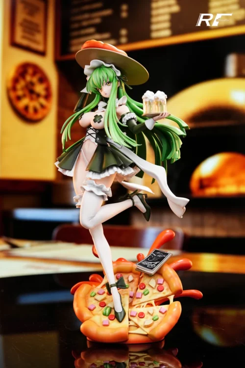 "RF-studio's Limited Edition Code Geass CC 1/6 scale figure shows dynamic pose, elegant design, and intricate details from multiple angles."