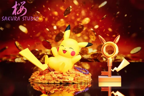 Laying Down Pikachu 3.0 - Pokemon Resin Statue - SAKURA Studio - Image 1