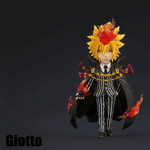 "Premium WCF Scale Vongola Primo GK figure from Katekyo Hitman Reborn!, dynamic limited edition statue showcasing legendary leadership."