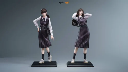 Highly detailed 1/6 scale limited edition resin statue of Asa Mitaka and War Devil Yoru from Chainsaw Man, embodying dynamic duality.