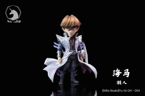 "Premium, exclusive Seto Kaiba Yu-Gi-Oh! statue by MDS & TBs Studio. Limited edition figure capturing a dynamic Kaiba with iconic duel monster element."