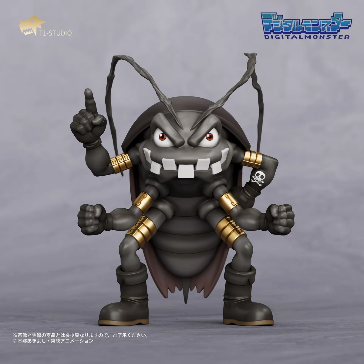 "NPC Series Cockroach Duo figures by T1 Studio, showcasing detailed sculpture from multiple angles. Edgy, anthropomorphic collectibles."