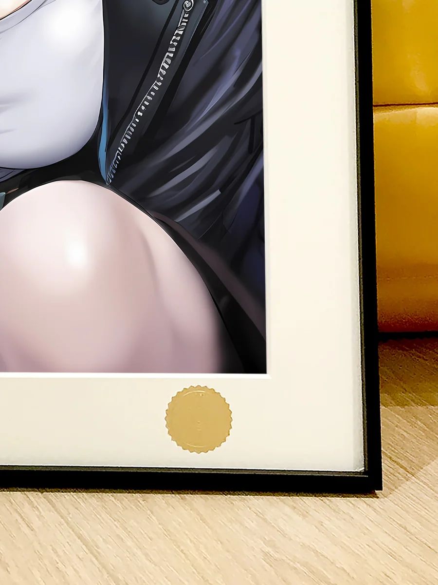 "Limited Edition, Hand-Numbered Premium Archival Anime Art Print: Starry Night's artistic urban scene."
