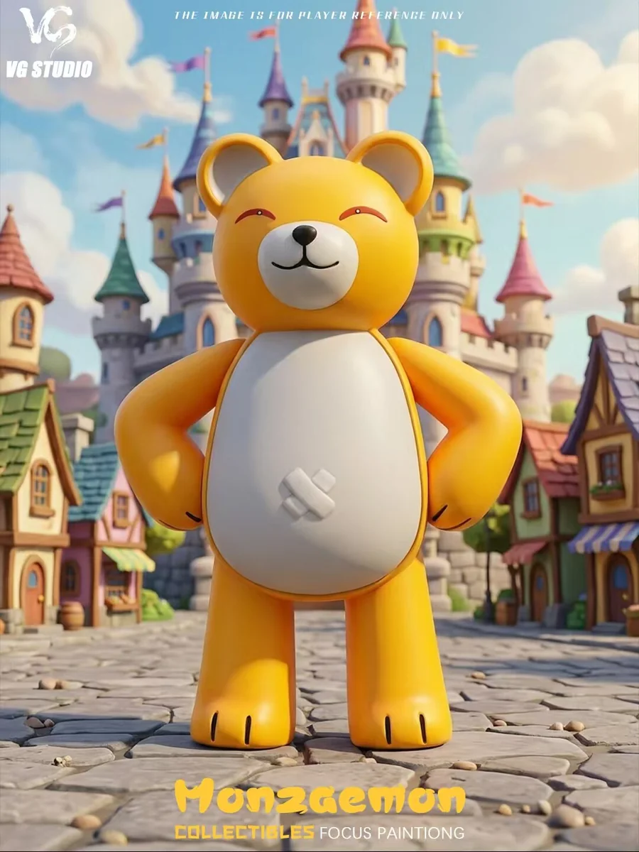"Exclusive limited edition Digimon Bearmon figure, showcasing the adorable, detailed Small Scale and MH Scale statues. Captures its iconic, friendly."
