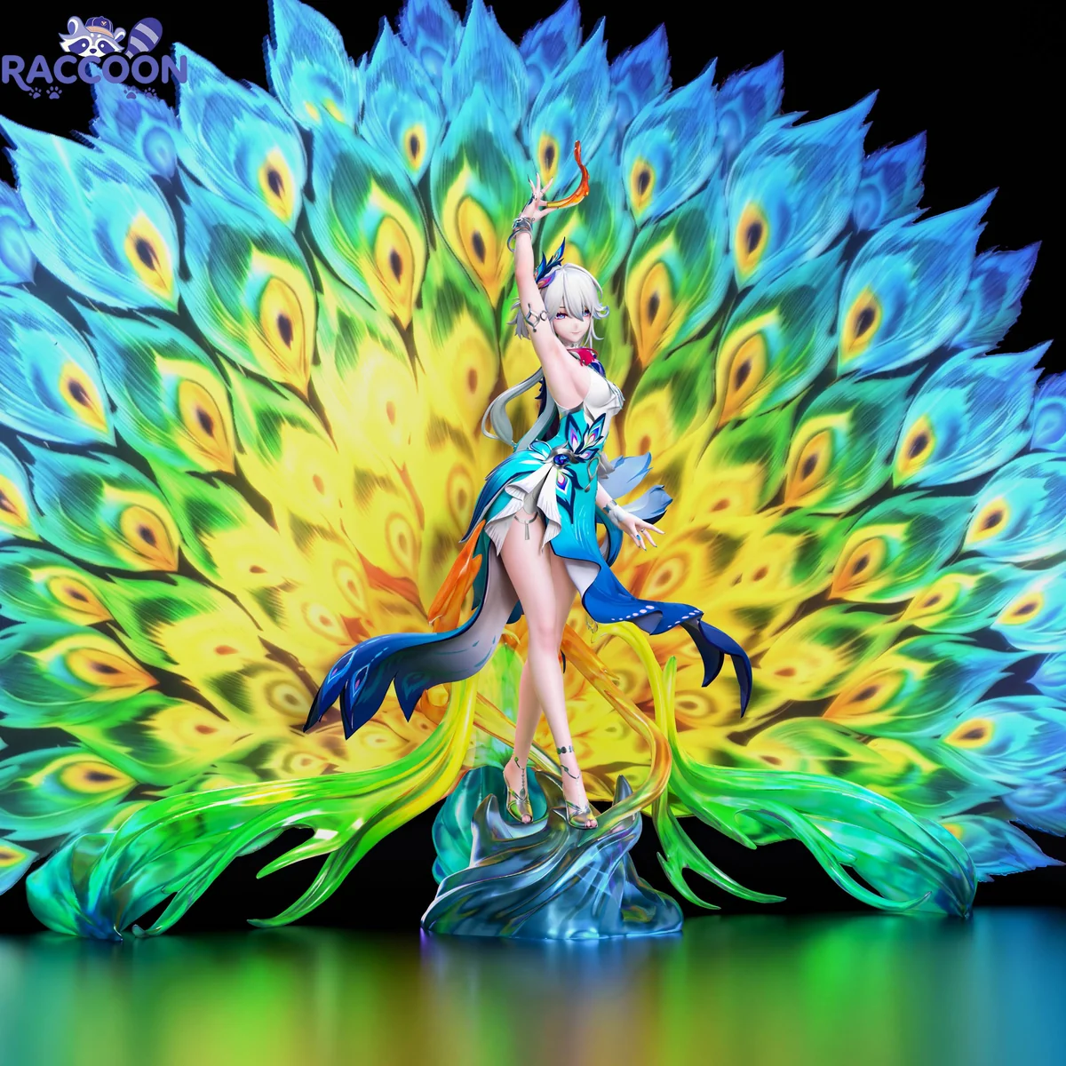 "Limited Edition Honkai Star Rail Yao Guang 1/6 resin statue. Ethereal celestial grace, dynamic pose, and ornate diorama display capture the premium."