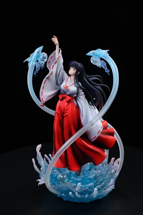 "Limited Edition 1/6 Inuyasha Kikyo Statue. Dynamic, spiritually evocative main display of Kikyo in her iconic miko attire, capturing her essence."