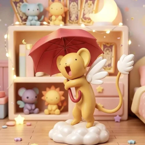 "Exclusive limited Cardcaptor Sakura Kero chibi resin figure by TTKX Studio. Adorable hungry Kero-chan's mischievous sitting pose and details."