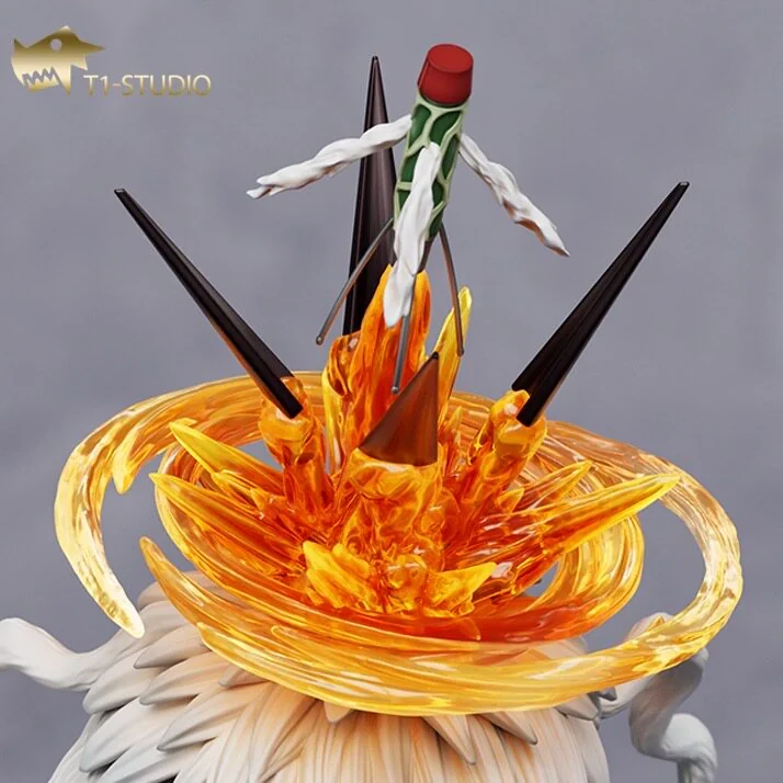 "Dynamic Ikkakumon Harpoon Vulcan Digimon Adventure resin statue. Sculpt, water effects, and attack details from various angles."