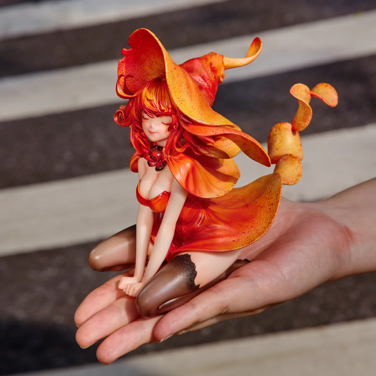 "Exquisite WeArtDoing Chip Fairies resin statue, showcasing Sleeping Beauty characters intricately detailed with vibrant potato chips from various pre