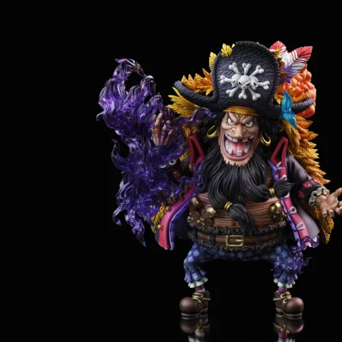 "Premium MDS Studio Marshall D. Teach Blackbeard One Piece statue showcasing his formidable presence with destructive Dark-Dark Fruit effect and inter."