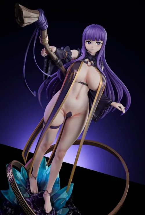 "Detailed gallery views of the Ultra-Limited 1/6 Frieren Fern resin statue. This exclusive collectible showcases the elegant mage's dynamic pose."