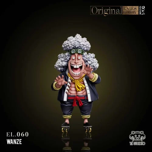 "YZ Studio Wanze One Piece Ramen Kenpo statue, a vibrant, dynamic sculpt capturing his unique combat style, part of an exclusive collectible series."