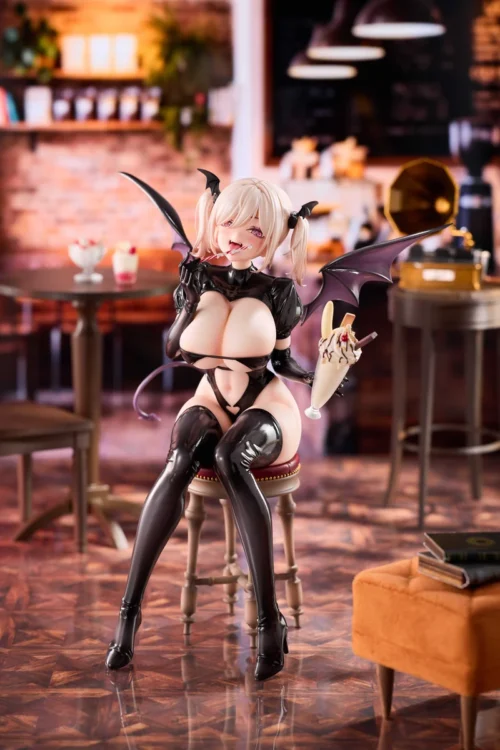 "Officially Licensed 1/6 Succubus Moka figure by UMIKAWA Studio. Seductive maid in dynamic, alluring pose with intricate gothic details."