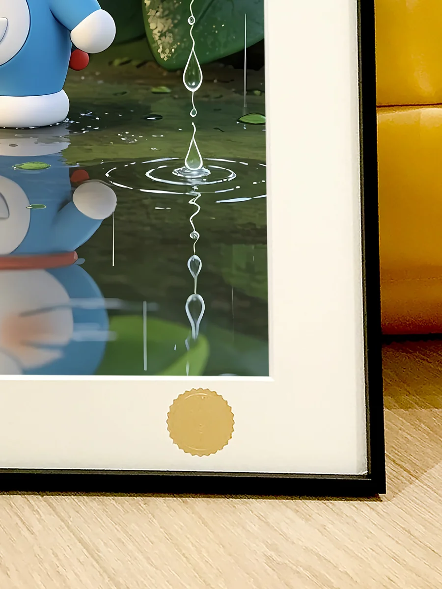 Limited edition Doraemon Art Print, Snail, reveals whimsical characters, dreamy stars, and collector-grade artistic details.