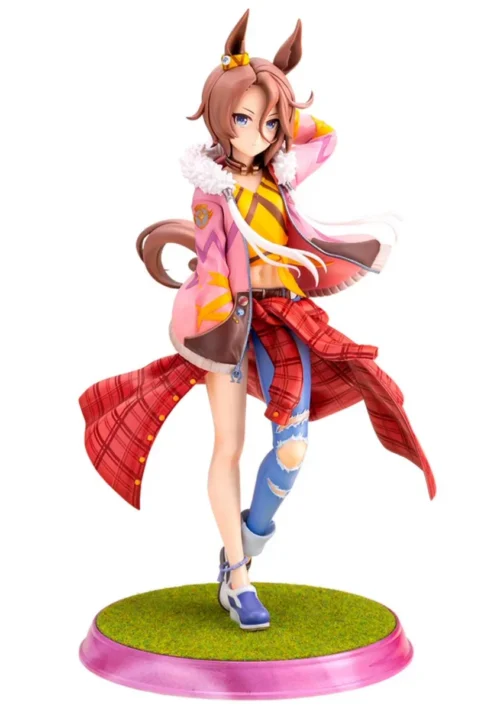 "Narita Taishin Uma Musume Pretty Derby Kotobukiya statue. Dynamic, high-detail figure in an energetic racing pose on a vibrant track base."