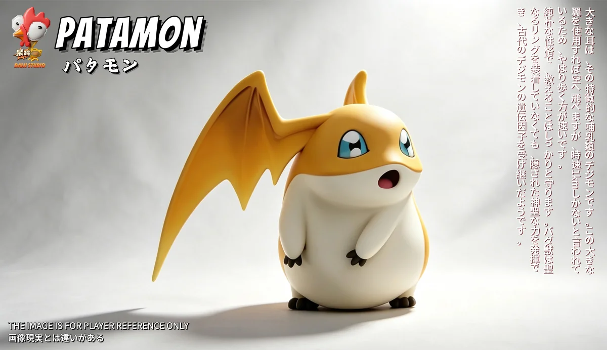Adorable limited edition Digimon Partner Duo Chibi Statue showcasing various angles and playful details of the iconic figures in heartwarming poses.