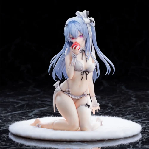 1/7 scale AIKO Niya 'Garden Fruit' figure, showcasing ethereal beauty amidst intricate flowers and fruits in a delicate miniature garden set.