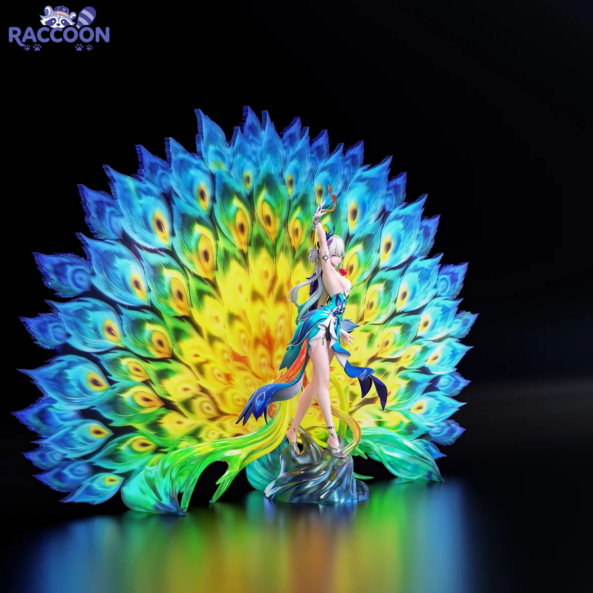 "Limited Edition Honkai Star Rail Yao Guang resin statue. Explore its ethereal celestial grace, dynamic pose, and ornate diorama details from every."