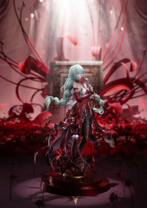 "Exclusive Wuthering Waves Floro 1/7 scale PU statue by Fix Cast Studio. Dynamic warrior pose, flowing translucent effects, and intricate details."