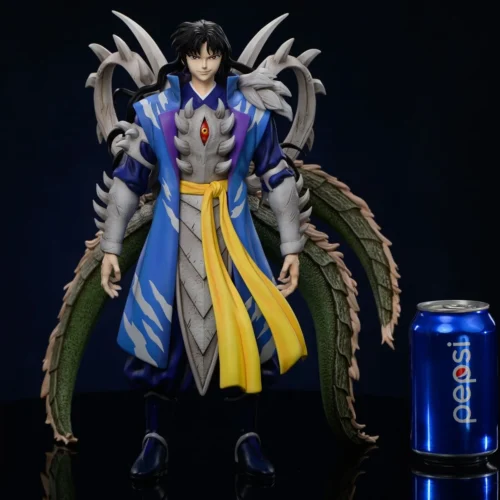 "Naraku Inuyasha Statue by Soul Man Studio, dynamic pose showcasing intricate details from multiple angles, capturing the iconic villain's malevolen."