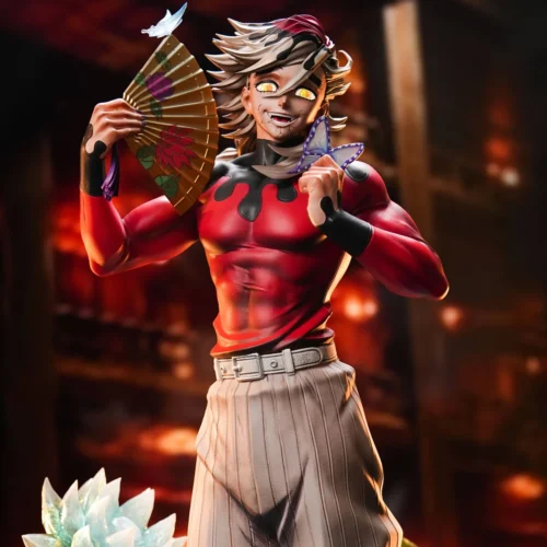 "Premium 1/6 & 1/4 Doma Demon Slayer LED Resin Statue by ZaYiCo. Limited edition, showcasing intricate details, dynamic ice effects, and vibrant illum."