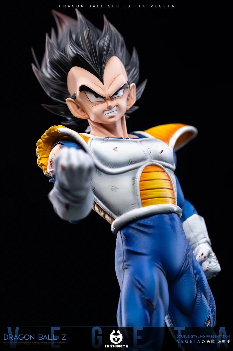"Dynamic 1/6 EH-STUDIO Dragon Ball Vegeta Limited Edition statue. See LED light-up effects and detailed dual head sculpts."