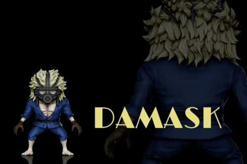 One Piece Damask GK figure by A Plus Studios. Gallery shows intricate details, combat pose, and arena display from all angles.