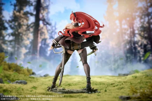 "The 1/7 Eris Boreas Greyrat figure showcases her dynamic warrior pose and fierce determination. Premium Hobbysakura Studio sculpt details are visible."
