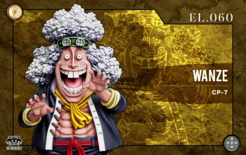 "Explore the YZ Studio Wanze One Piece statue from various perspectives, revealing its vibrant Ramen Kenpo action, dynamic sculpt, and premium."