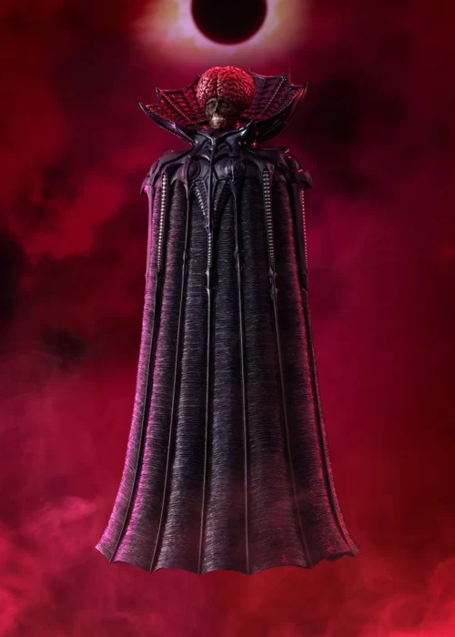 "Berserk Puck figure GSC POP UP PARADE SP. Whimsical fairy, dynamic pose, dark fantasy base. Detailed sculpting from multiple angles."