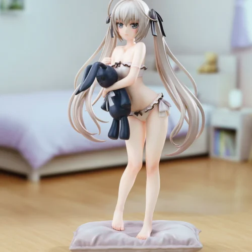 "Exquisite Limited Edition 1/6 Kasugano Sora Yosuga no Sora resin statue, highlighting her serene elegance in an iconic white dress and delicate pose."