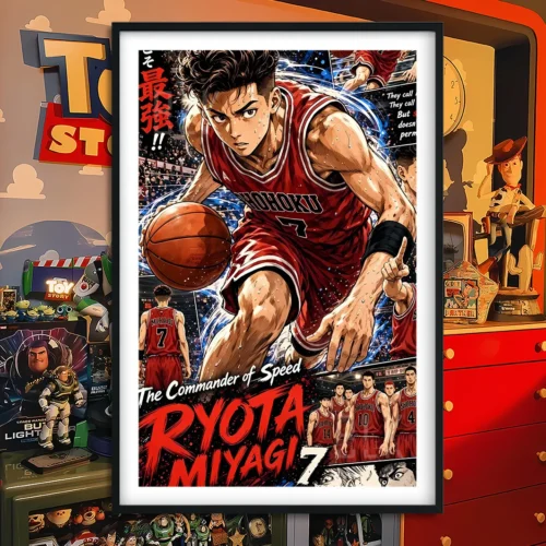 "Slam Dunk painting gallery with Miyagi Ryota and Akagi Takenori. Premium anime art showcases dynamic portraits, vibrant colors, and artistic details."