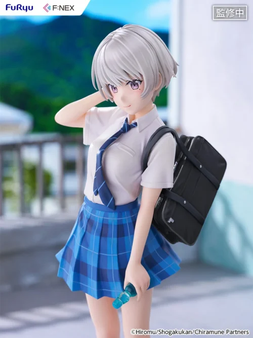 "Chitose-chan Ramune Bottle figure, FURYU Studio. Charming details and vibrant colors from multiple angles, highlighting this unique character."