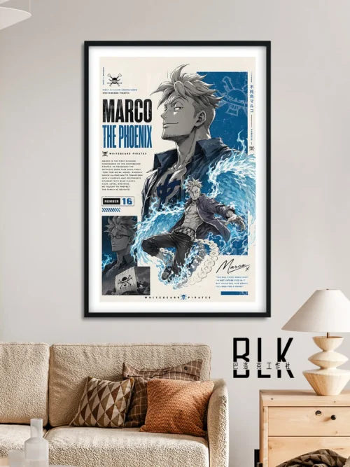 "Detailed view of the Marco Baroque Decorative Painting, with rich textures and archival depth. This One Piece art print embodies a classical Baroque."