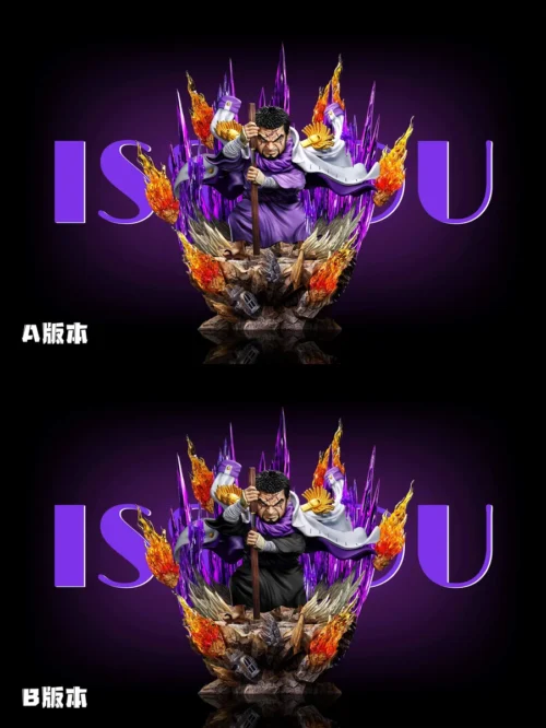 "Exquisite A+ Studio One Piece Fujitora Issho GK statue in a dynamic pose, showcasing his majestic gravity power and intricate details."