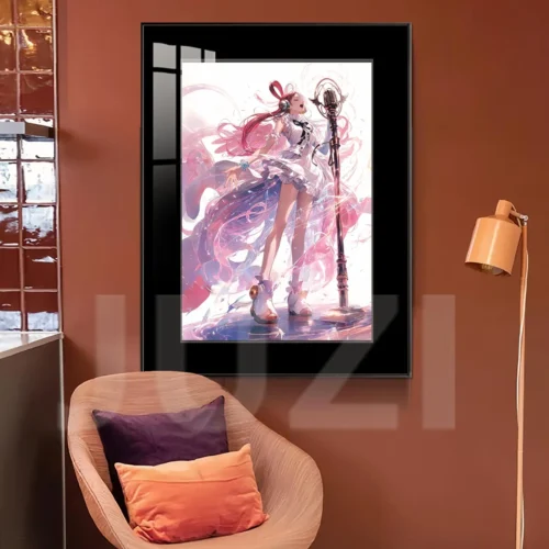 "One Piece Uta Phantom Singer painting. Dynamic UV HD printing, fade-resistant colors, and durable alloy frame highlight Uta's vibrant artistry."