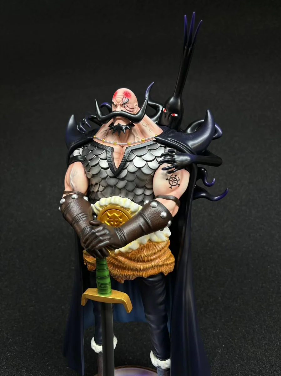 "Multiple views of the limited edition AR Studio One Piece Harald statue, revealing its intricate sculptural details, powerful character, and dynamic."