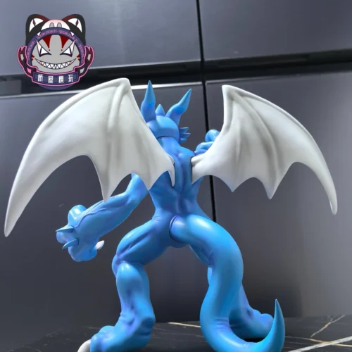 "V-mon EX Digimon Figure by Qiao Wu Studio. Detailed views capture its dynamic action, vibrant energy effects, and premium sculpt."