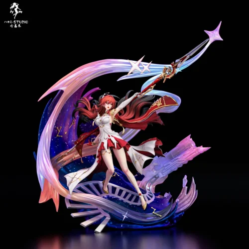 "Limited 1/6 scale premium Himeko Honkai Series resin statue by Hakimi Studio. Dynamic Himeko in combat with blazing energy on an intricate base."