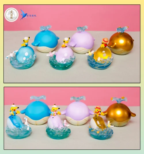 Sailor Pikachu & Ditto & Wailord Egg Shell - Pokemon Resin Statue - QN Studios - Image 1