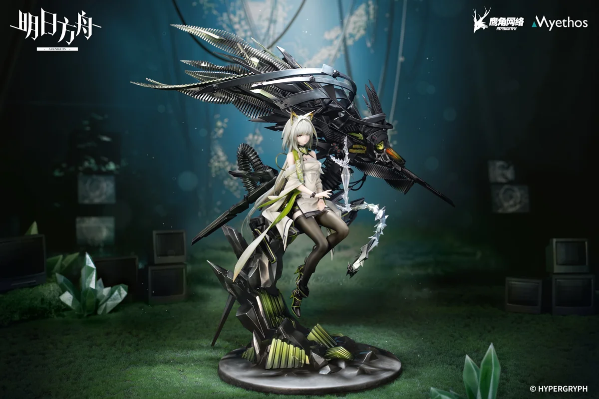 "Stunning official Myethos Arknights Kal'tsit 1/7 scale figure, showcasing her iconic design in a dynamic, elegant pose with exquisite details."
