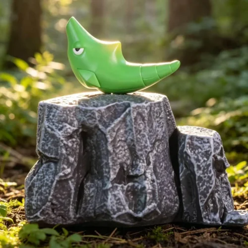 "Dynamic Kakuna Pokémon resin statue, showcasing chrysalis emergence, intricate details, and artistic resin. Limited edition."