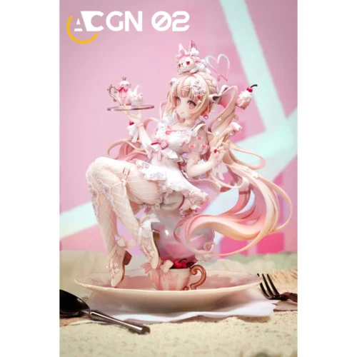 "Liszt Marshmallow Party 1/7 scale limited edition figure, showcasing exquisite hand-painted details amidst a cheerful, dreamlike pastel candy theme."
